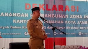 Wali Kota Jambi Syarif Fasha Dukung Kantor Pertanahan Kota Membangun Zona Integritas