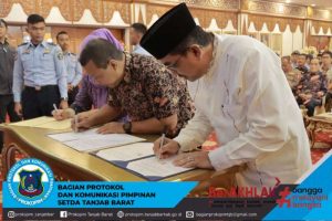 Pemkab Tanjab Barat Lakukan Penandatanganan MoU Dengan Kanwil Kemenkumham Jambi