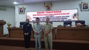 Wabup Batanghari Hadiri Paripurna Ranperda APBD Batanghari 2022