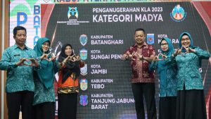 Batang Hari peroleh Tingkat Madya pada Penganugrahan Kabupaten Layak Anak (KLA) Tahun 2023