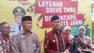 Pemkot Jambi Resmikan Drive Thrue Lantatur