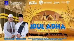 Bupati Tanjab Barat Lepas Peserta Pawai Takbiran Hari Raya Idul Adha 1444 H/2023 M