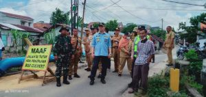 Walikota Jambi Syarif Fasha Tinjau Pembangunan Drainase