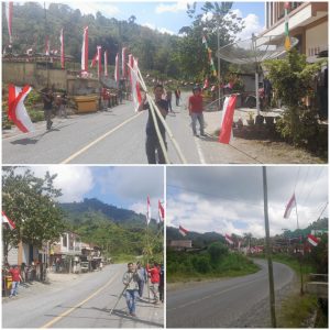 GEBIAR DIRGAHAYU REPUBLIK INDONESIA KE-78, SEKRETARIAT DPRD Kab.Kerinci GELAR PEMBAGIAN DAN PEMASANGAN SERIBU BENDERA.