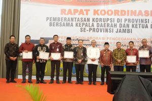 Lagi, Batang Hari Terbaik dalam Sistem pencegahan Korupsi se-provinsi Jambi