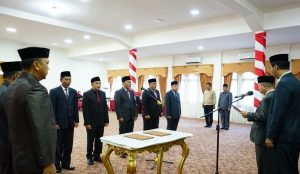 Bupati Merangin Lantik Enam Eselon II Hasil Selter. Mashuri Sebut Sudah Disetujui KASN