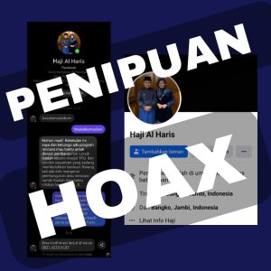 Hati-Hati, Akun Facebook Palsu Mengatasnamakan Haji Al Haris Adalah Palsu