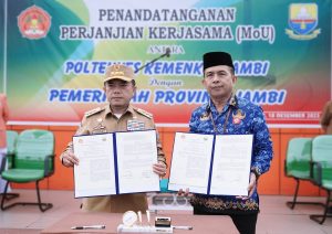 Tingkatkan Pelayanan Kesehatan, Gubernur Al Haris Tanda Tangani MoU dengan Poltekkes Kemenkes Jambi