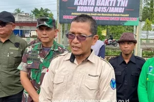 Diwakili Asisten I Setda Batanghari, Bupati Batanghari Hadiri Karya Bakti TNI Kodim/ Jambi