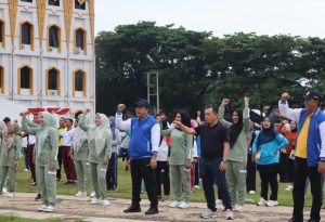 Pemkab Merangin Gelar Senam Sehat, Dibuka Langsung Gubernur Jambi dan Diikuti Ribuan ASN, Polisi dan TNI