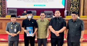 DPRD Provinsi Jambi Gelar Rapat Paripurna Penyampaian LKPJ Gubernur Jambi tahun anggaran 2023.