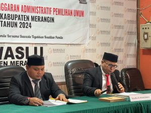 Adanya Laporan Pelanggaran Administratif Pemilu 2024, Bawaslu Merangin Gelar Sidang Pemeriksaan