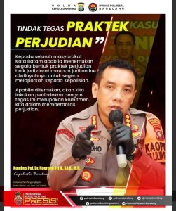 Judi Gelper Marak Lagi, PJS Kepri Soroti Komitmen Kapolda dan Kapolres Barelang