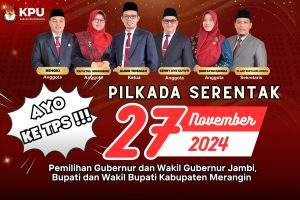 KPU Merangin Buka Pendaftaran PPK Untuk Pilkada Serentak 2024. Ini Syarat-syaratnya!!