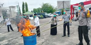 Kejari Batanghari musnahkan Barang bukti Hasil Rampasan