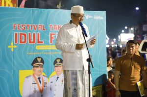 Gema Malam Takbir: Bupati Tanjab Barat Buka Festival Pawai Takbiran Idul Fitri 1445 H