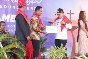 Resmikan Gedung Gereja GBKP, Gubernur Al Haris Harap Tingkat Religius Jamaat Meningkat