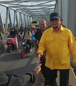 Waka Komisi III Turun Langsung Cek Kondisi Jembatan yang Ditabrak Tugboat Batu Bara