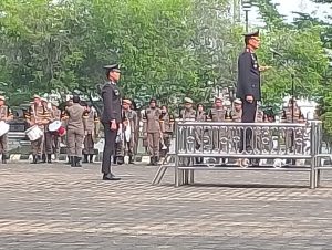 Hari HUT Bhayangkara ke -78 Kabupaten Batang Hari Di Halaman Kantor Bupati