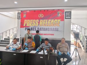 Polres Batanghari khususnya Unit Tipiter Mengamankan Satu Terduga Pelaku Pembakaran Lahan Diwilayah Polres Batanghari