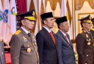 Hadir di pengukuhan Paskibaraka Provinsi Jambi, Edi Purwanto: Selamat Bertugas, Laksanakan Tugas dengan Baik.