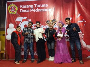 HUT RI ke-79,Desa Pedamaran I rayakan lomba karaoke , untuk mempererat silaturahmi warga.