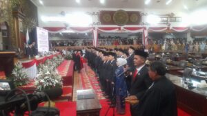 55 Anggota DPRD Provinsi Jambi Periode 2024-2029 di lantik