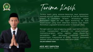 Aziz Ary Saputra Dalam Komitmen Pembangunan Daerah