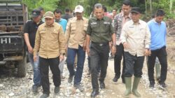 Pj Bupati Merangin Monev Pelaksanaan Fisik DAK 2024, Pembangunan Jalan Produksi di Desa Lubuk Bumbun Kecamatan Margo Tabir