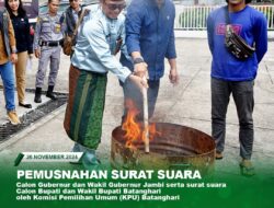 Bupati Batanghadi diwakili Asisten 1 Hadiri Pemusnahan Surat Suara