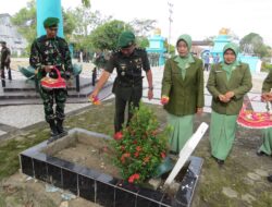 Peringati Hari Juang TNI AD, Kodim 0402/OKI Ziarah Rombongan