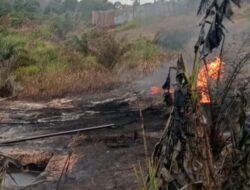 Api Kecil di Senami Indah Jaya Diduga Akibat Aktivitas Minyak Ilegal