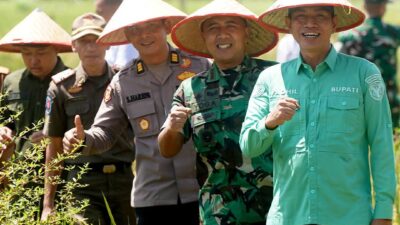 Bupati Batang hari Lakukan Tanam Padi Serentak Dukung Program Swasembada Pangan