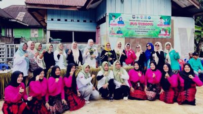 Emak-emak di Bangko Antusias Ikuti “Jus Terong” Bersama Ketua TP PPK Merangin