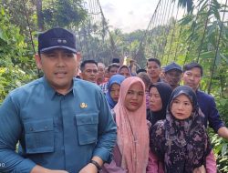 Perbaikan Jembatan Gantung Limbur Merangin Selesai. Bupati : Sudah Aman dan Boleh Dilewati