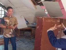 Plafon SDN 113 Desa Baru Kecamatan Mestong Ambruk, Ketua Komisi III Minta Pembangunan Dipercepat