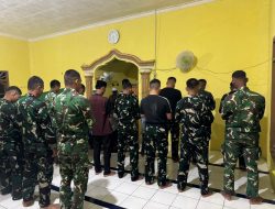 Tidak Hanya Beton dan Baja: Satgas TMMD Kodim 0402/OKI dan Warga Pematang Sukatani Menyatu dalam Doa, Merajut Harapan Desa