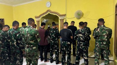 Tidak Hanya Beton dan Baja: Satgas TMMD Kodim 0402/OKI dan Warga Pematang Sukatani Menyatu dalam Doa, Merajut Harapan Desa