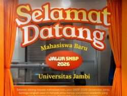 UNJA Terima 2.133 Mahasiswa Baru Jalur SNBP 2026, Ribuan Siswa Lolos Seleksi Nasional