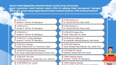 Mantapkan Operasional, Bank Jambi Wacanakan Penambahan ATM