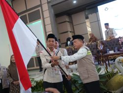 Lepas 442 JCH Kloter BTH 19, Pesan Gubernur Al Haris: Fokus Ibadah Haji, Jangan sia-siakan Perjuangan Puluhan Tahun