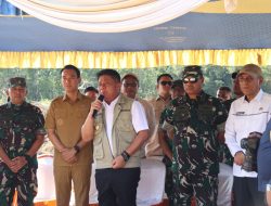 Dandim 0402/OKI Hadiri Gerakan Tanam Bersama Gubernur Sumsel di Desa Cahaya Bumi