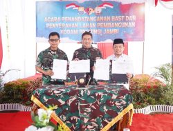 Pemprov Hibahkan Lahan untuk Pembangunan KODAM Provinsi Jambi