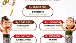 Mantap, Nasabah Bank Jambi Cabang Bangko Raih Hadiah Utama Rp.50 juta di Undian Simpeda Nasional 2026