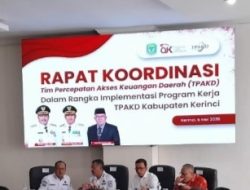 Dorong Inklusi Keuangan dan Ekonomi Syariah,Dirut Bank Jambi Hadiri Rakor TPKAD Kerinci