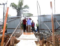 Bupati Tanjabbar Tinjau Pengerjaan Box Culvert