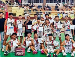 Membanggakan..! Tim Basket Junior Merangin Runner-up Pada Ajang Nasional di Padang