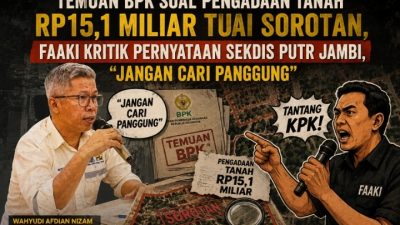 Temuan BPK soal Pengadaan Tanah Rp15,1 Miliar Tuai Sorotan, FAAKI Kritik Pernyataan Sekdis PUTR Jambi, ” jangan cari panggung “.