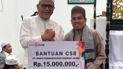 Bank Jambi Salurkan CSR untuk Masjid Baitul Mustofa, Perkuat Dukungan terhadap Kegiatan Keagamaan dan Sosial