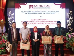 Pelantikan APHTN-HAN Jambi, UNJA Ikut Memperkuat Pendidikan Hukum dan Digitalisasi